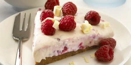 Nepečená malinová torta