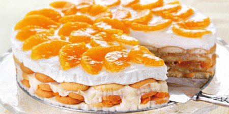 Nepečená mandarínková torta 